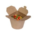 WOK PAP/PE indeliai, 750 ml, kraft, uždaromi, 50 vnt. - Image 4