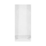 Polypropylene bags with rectangular bottom 8+3.5x18cm, 40µm transparent, in packs of 100 pcs. - Image 2