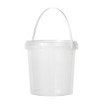 Spaiņi ar vāku un rokturi, PP, 1.5L, Ø145/142mm, caurspīdīgi - Image 2