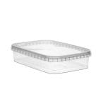 Containers with lid PP - 500 ml, 185x120x36 mm, transparent - Image 2