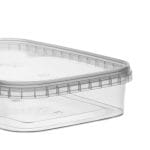 Containers with lid PP - 500 ml, 185x120x36 mm, transparent - Image 3