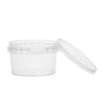 Indeliai su dangteliu, PP, 480 ml, Ø115/70 mm, skaidrūs
