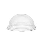 Dangteliai PET puodeliams, Ø95 mm, su išgaubtu paviršiumi, skaidrūs, 50 vnt.