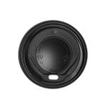 Vāki papīra glāzēm, PS, Ø80mm, melni, iepakojumā 100gab.