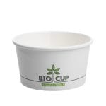 PAP/PLA BIOCUP soup containers, 350 ml, Ø115/65 mm, white, 25 pcs.