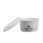 PAP/PLA BIOCUP soup containers, 350 ml, Ø115/65 mm, white, 25 pcs. - Image 3