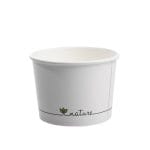 Zupas konteineri BIOCUP, PAP/PLA, 500ml, Ø115/80mm, balti, iepakojumā 25gab. - Image 2