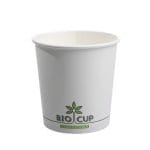 Zupas konteineri BIOCUP, PAP/PLA, 750ml, Ø115/115mm, balti, iepakojumā 25gab.