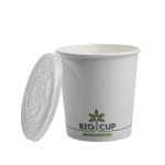 Zupas konteineri BIOCUP, PAP/PLA, 750ml, Ø115/115mm, balti, iepakojumā 25gab. - Image 2
