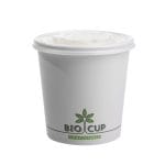 Zupas konteineri BIOCUP, PAP/PLA, 750ml, Ø115/115mm, balti, iepakojumā 25gab. - Image 3