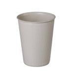 Puodeliai PP, 430ml, Ø90mm, smėlio sp., gofruoti, depozitiniai, daugkartinio naudojimo.