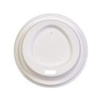 Dangteliai iš cukranendrių pl. popieriniams puodeliams, Ø80 mm, 50 vnt., baltos sp. - Image 2