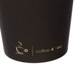 PAP/PE cups, 300 ml, Ø90 mm, white Coffee4you, single-layer, 50 pcs. - Image 3