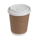 PAP/PE cups, 300 ml, Ø90 mm, double-walled, kraft, 25 pcs. - Image 4