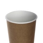 PAP/PE cups, 250 ml, Ø80 mm, double-walled, kraft, 25 pcs. - Image 2