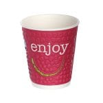 Cups, PPA/PE, 250 ml, Ø90 mm, double-walled, Enjoy Colour Mix, 37 pcs.