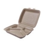 XPP thermal boxes, 260x207x75mm, three-section, beige, 125 pcs.