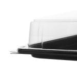 Padėklai PET, 350x260x60 mm, juodos sp., su skaidriu dangteliu, 25 vnt. - Image 2