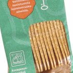 Wood fibre knives, 17 cm, brown, reusable, 20 pcs. - Image 2