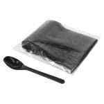 Arbatiniai šaukšteliai PS, 12,5cm, juodos sp., daugkartinio naudojimo, 50 vnt. - Image 2