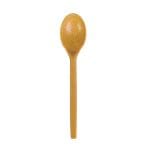 Tea spoons made of wood fibre, 13 cm, brown, reusable, 100 pcs.