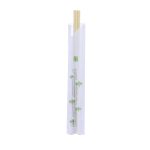Bamboo chopsticks for sushi in individual packaging - in a paper pocket, 21 cm, 100 pcs.