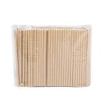 Paper cocktail straws, 155 mm, Ø6 mm, kraft, 250 pcs.