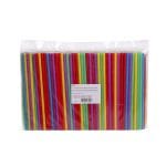 Kokteilių šiaudeliai PP2, 220 mm, Ø7 mm, COLOUR MIX, daugkartinio naudojimo, 500 vnt.