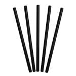 Cocktail straws PP, 155 mm, Ø7 mm, black, reusable, 500 pcs. - Image 3