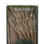 Bamboo skewers with transparent bead, 10 cm, 100 pcs. - Image 2