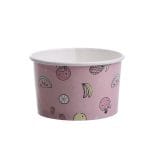 RAR/PE bowls, 245 ml, Ø93 mm, white MIX PASTELS, 25 pcs.