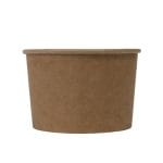 PAP/PE containers, round, 450 ml, Ø112 mm, kraft, 50 pcs. - Image 2