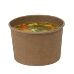 PAP/PE containers, round, 450 ml, Ø112 mm, kraft, 50 pcs. - Image 3