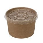 PAP/PE containers, round, 450 ml, Ø112 mm, kraft, 50 pcs. - Image 4