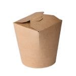 Containers for WOK PAP/PE 500 ml, kraft, closable, 50 pcs.