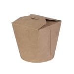 WOK PAP/PE indeliai, 750 ml, kraft, uždaromi, 50 vnt.