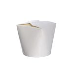 WOK konteineri aizverami, PAP/PE, 750ml, balti, iepakojumā 50gab. - Image 3