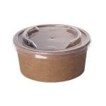 Containers, 320 ml, Ø120 mm, kraft, 50 pcs. - Image 3