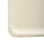 Paper plates 10 x 16 cm, rectangular, white, pack of 250. - Image 2