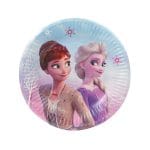 Šķīvji papīra FROZEN II WIND SPIRIT, Ø20cm, iepakojumā 8gab.
