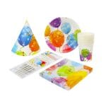 Šķīvji papīra SPARKLING BALOONS, Ø20cm,  iepakojumā 8gab. - Image 3