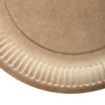 Paper plates Ø23cm, kraft, 50 pcs. - Image 2