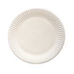 Paper plates, Ø23 cm, white, 100 pcs.