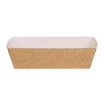 PAP/PE trays, 120 x 60 x 60 mm, white/kraft, 100 pcs. - Image 2