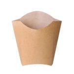 Paper packaging for French fries 30 x 80 x 160 mm, kraft, 50 pcs.