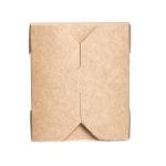 Paper containers, 500 ml, 110 x 90 x 50 mm, closable, white/brown, 50 pcs. - Image 2
