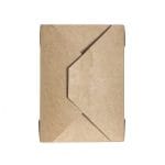 Paper containers, 1600 ml, 200 x 160 x 65 mm, closable, white/brown, 50 pcs. - Image 2