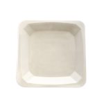 Sugar cane plates 21x21cm, white, 50 pcs.