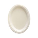 Cukranendrių pl. lėkštės 26x20cm, ovalios, baltos sp., 50 vnt.