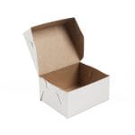 Cardboard boxes 12x10x6cm with lid, white/brown, in packs of 100 pcs. - Image 5